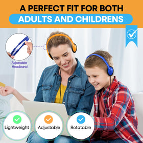 Gaosen student using headphones in classroom for focused listening benefit