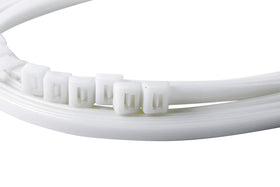 Gardner Bender 14inch tie in natural white highlights versatile nylon construction for many projects.