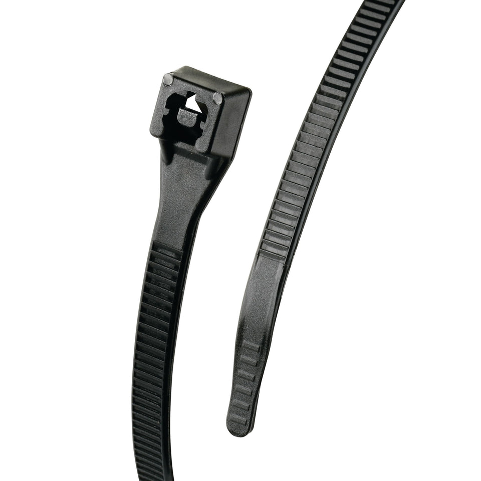 Gardner Bender 46-314UVBFZ cable tie outdoors securing a weatherproof bundle with UV resistance