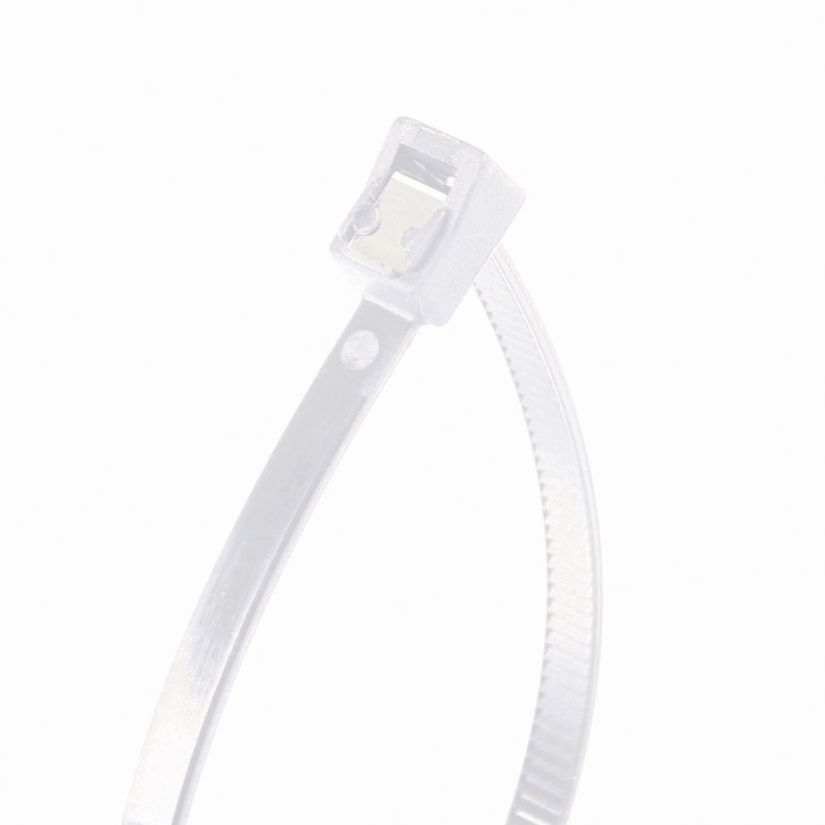 Gardner Bender front packaging showing 14-inch clear ties and 50-pack benefit