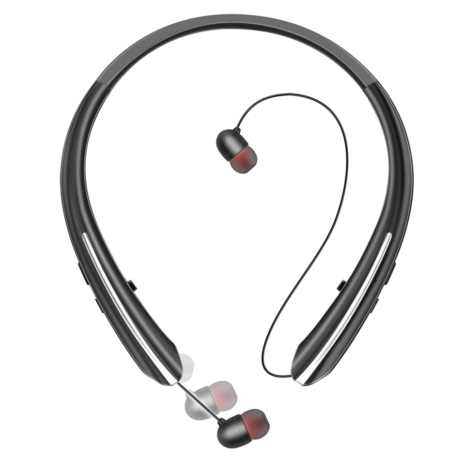 Gardway neckband headphones with ergonomic Shape-Stay for all-day comfort.