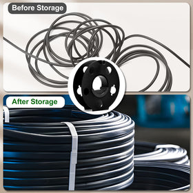 125 ft capacity of 16/3 cords on GarfatolRv reel