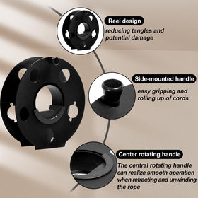 Lightweight GarfatolRv reel with portable transport handles