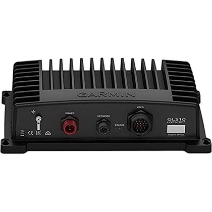 Garmin 10 Sonar Module GLS image highlighting high-resolution CHIRP sonar imaging for precise depth readings.