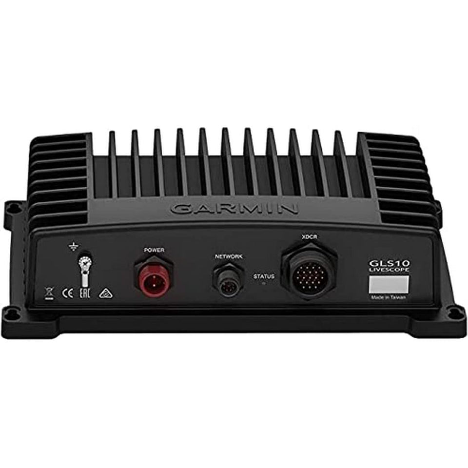 Garmin 10 Sonar Module GLS image highlighting high-resolution CHIRP sonar imaging for precise depth readings.