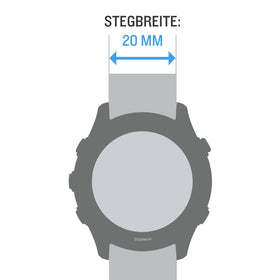 Garmin band worn on wrist during workout showing secure comfortable wear