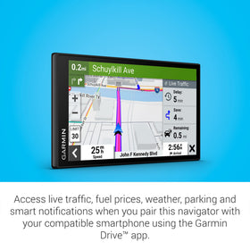 Garmin DriveSmart66 Alexa Built-in enables hands-free entertainment on the go.