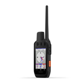 Garmin Alpha 300i screen tracking up to 20 dogs during a field outing