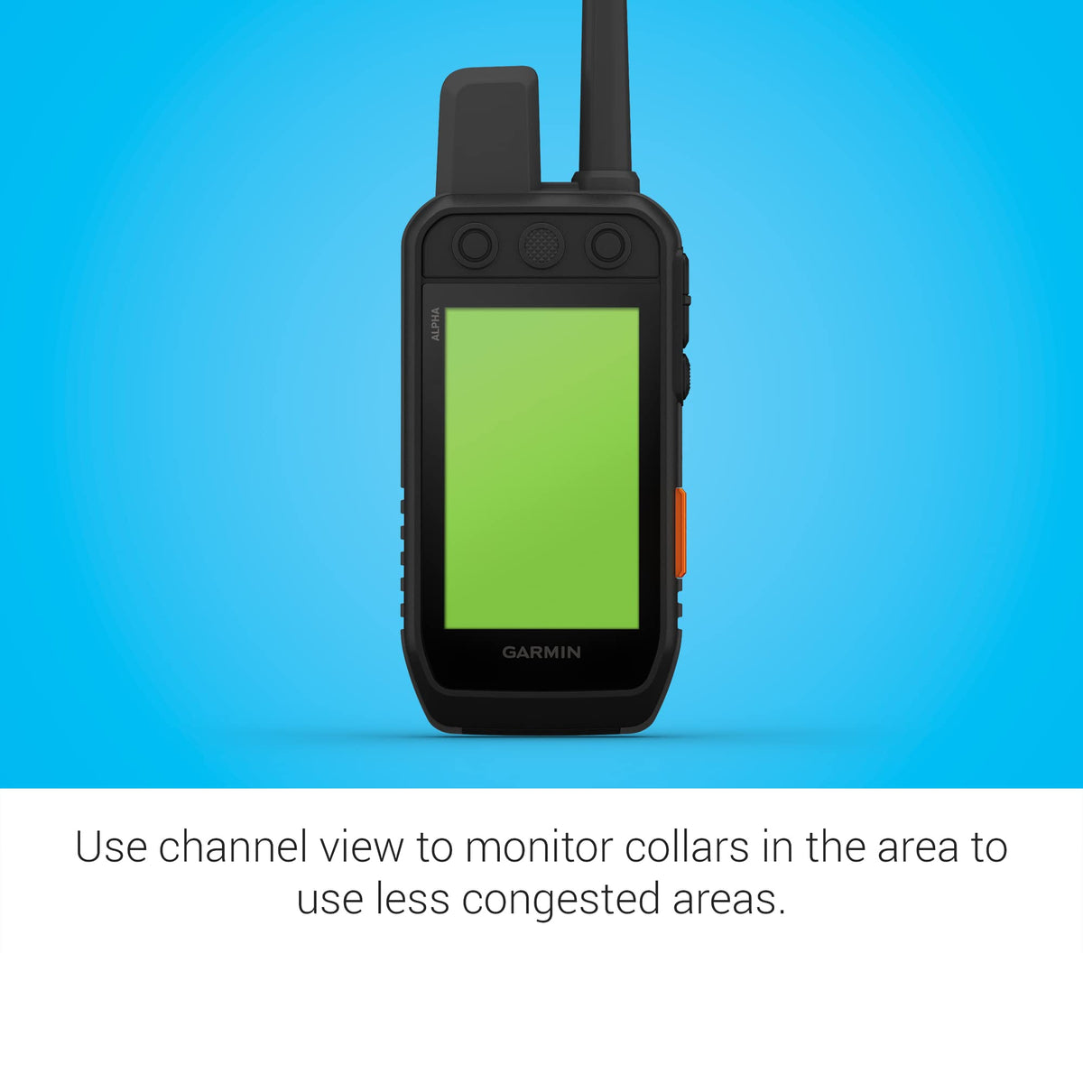 Garmin Alpha 300i maps and compass aid navigation in rugged terrain