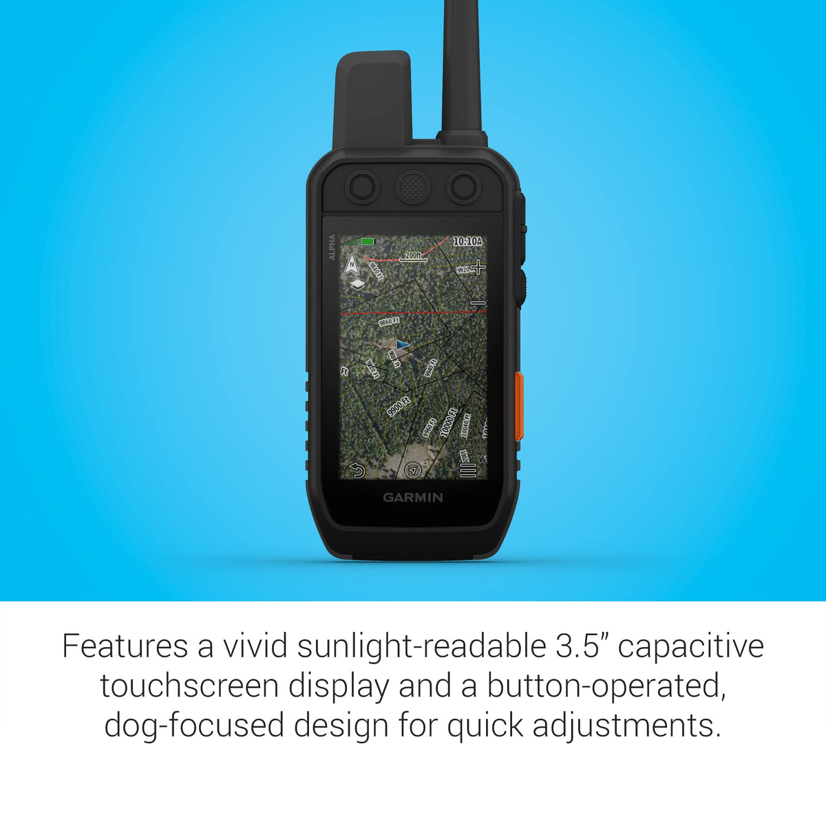 Garmin Alpha 300i showing updates every 2.5 seconds for precise locations