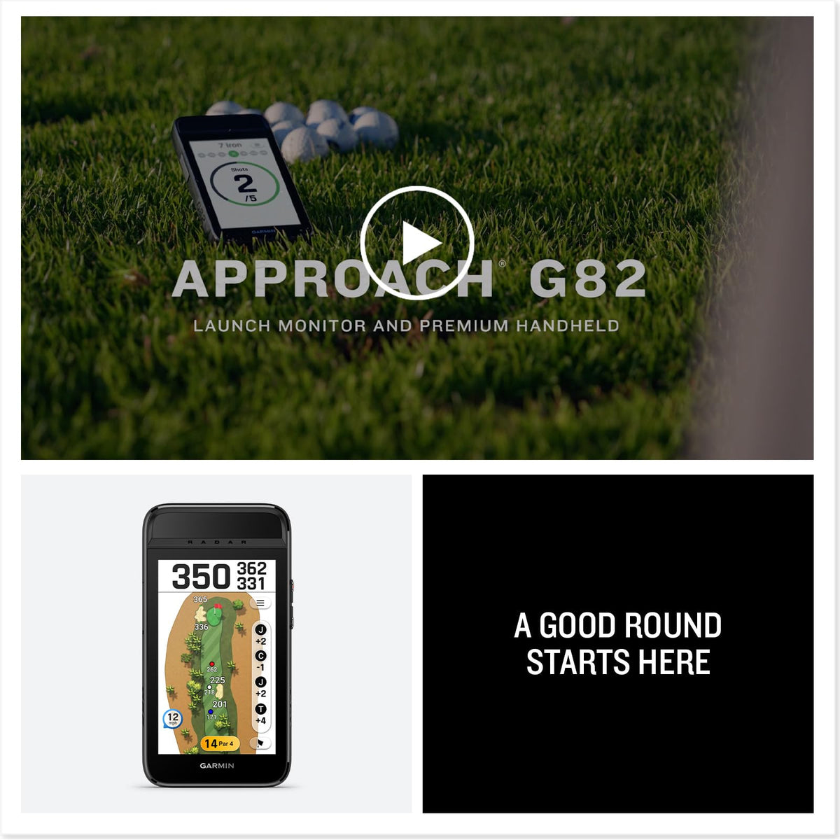 Garmin Approach G82 green contour imagery enhances course awareness with available data.