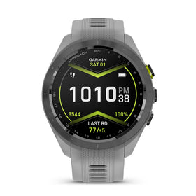Garmin Approach S70 AMOLED display provides clear color course maps on the wrist.