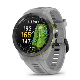 Garmin Approach S70 ceramic bezel adds premium style and durability.