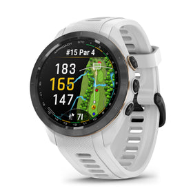 Garmin Approach S70 features a lightweight premium design with ceramic bezel.
