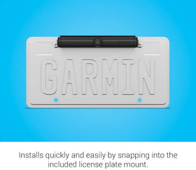 Garmin BC 40 pairs wirelessly with a navigator for rear view on display