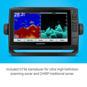 Garmin ClearVü and SideVü scanning provide underwater detail and target separation.
