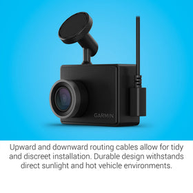 Garmin Dash Cam 47 GPS display and logs illustrating location stamping for incident context