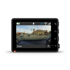 Garmin Dash Cam 67W with 180-degree field of view captures more traffic.