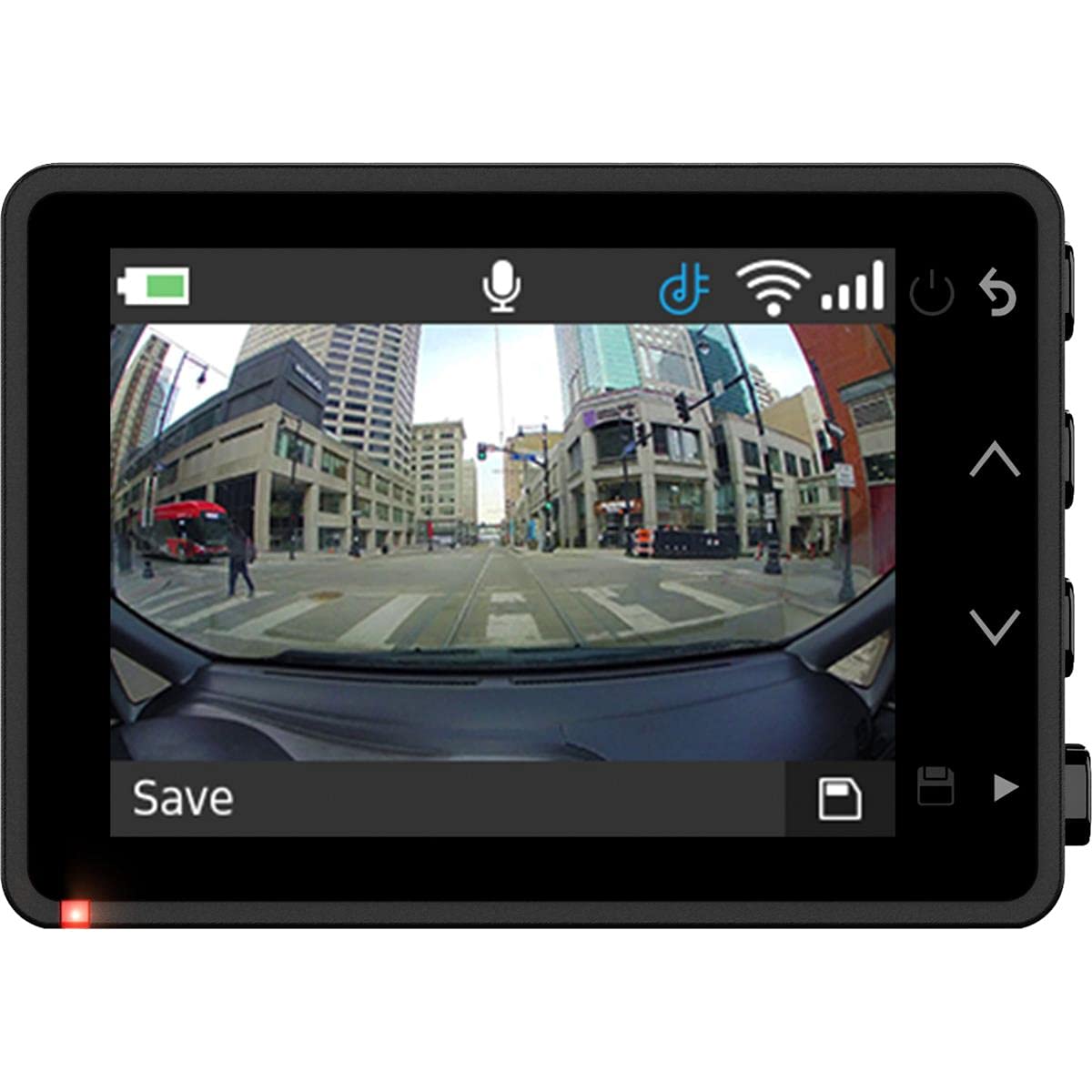 Garmin Dash Cam 67W parking-guard monitoring around a parked car