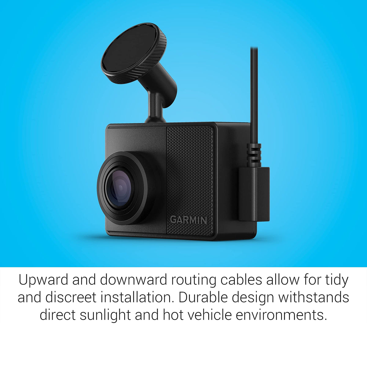 Renewed Garmin Dash Cam 67W includes memory card for immediate setup.