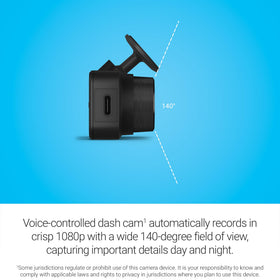 Garmin Dash Cam Mini 3 side view expands coverage for edge-to-edge monitoring