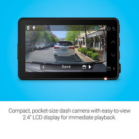 Garmin Dash Cam X110 GPS and display provide quick route data