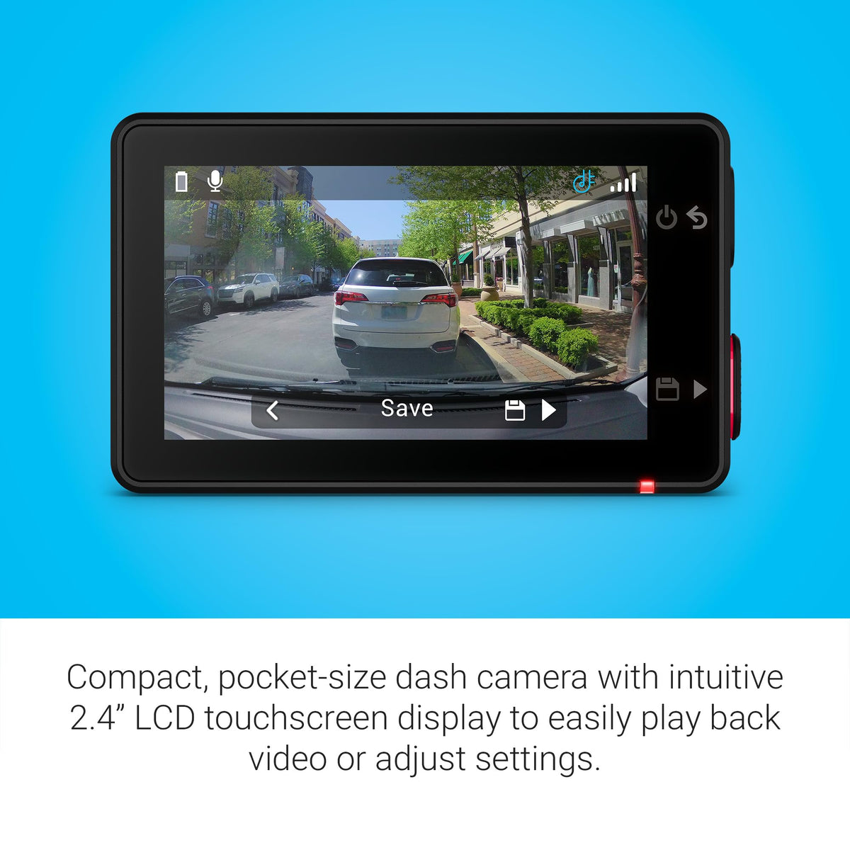 Voice control on Garmin Dash Cam X310 saves clips hands-free