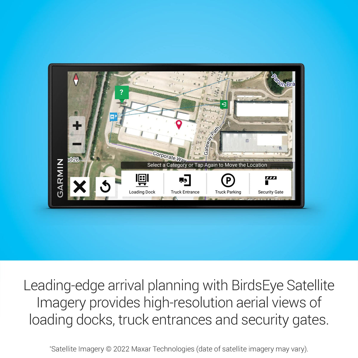 PrePass notifications on Garmin dezl OTR610 streamline weigh stations