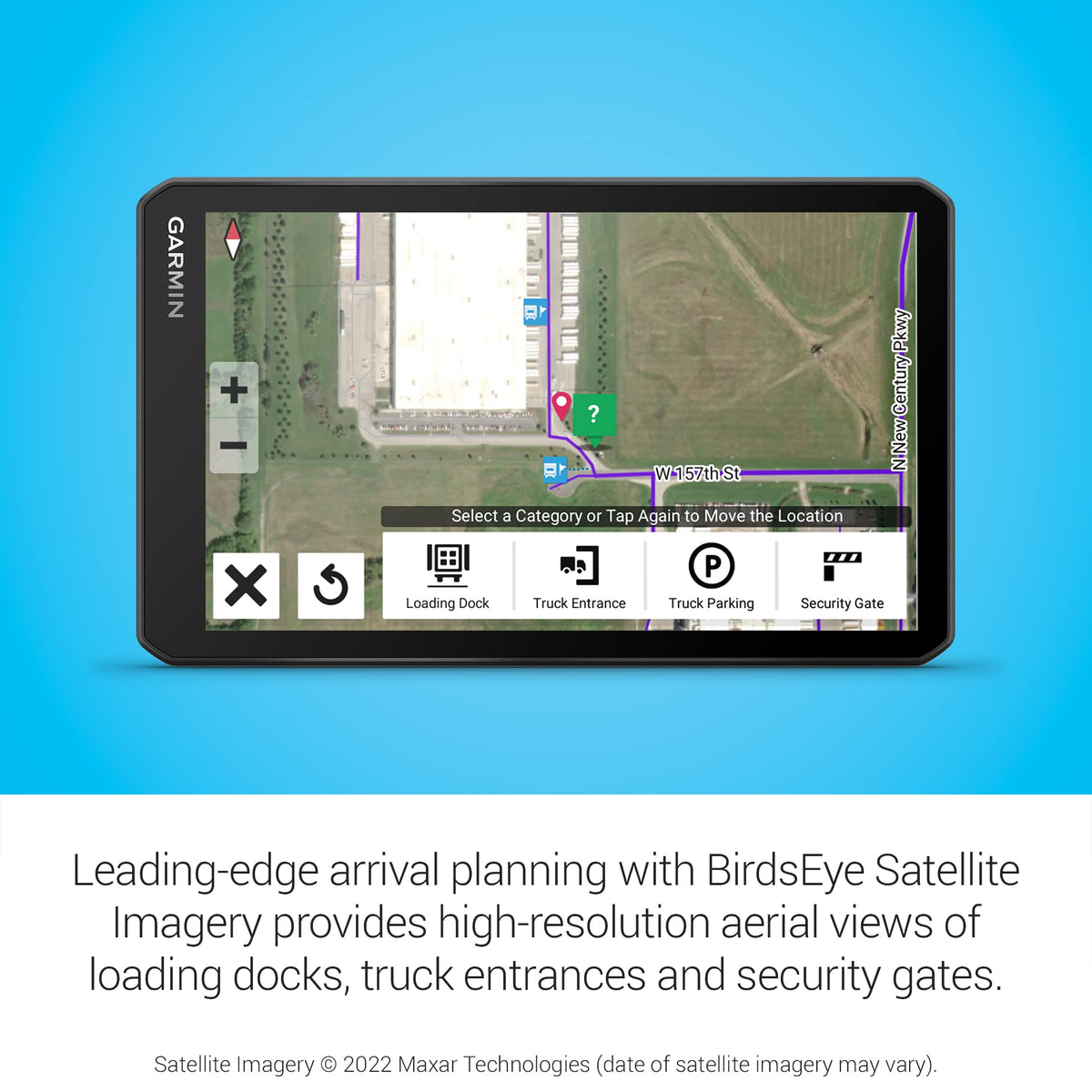 Garmin dezl OTR710 truck and trailer services directory finds Love's and showers