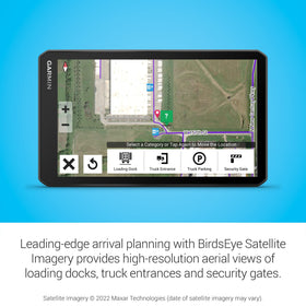 Garmin dezl OTR710 truck and trailer services directory finds Love's and showers