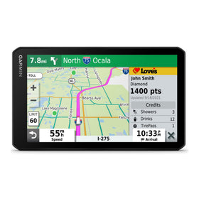 Garmin dēzlCam OTR710 7-inch display aids clear route planning on the road