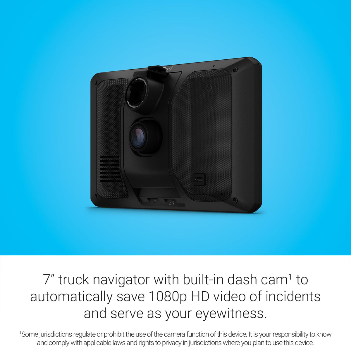 Garmin dēzlCam OTR725 uses size and weight routing for safer hauls.
