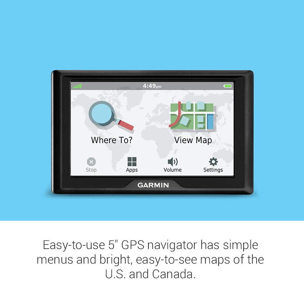 Garmin Drive 52 History Channel data image suggesting historic site insights and POIs.