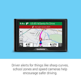Garmin Drive 52 renewed packaging conveying refurbished value and ready navigation.