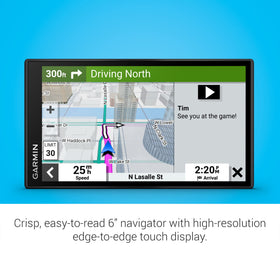 Garmin DriveSmart66 road-trip features include HISTORY sites and a national parks directory.