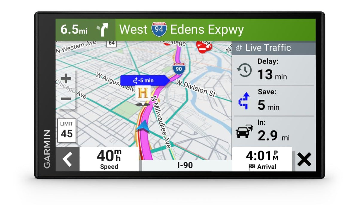 Garmin DriveSmart 55 EX voice command for hands-free navigation