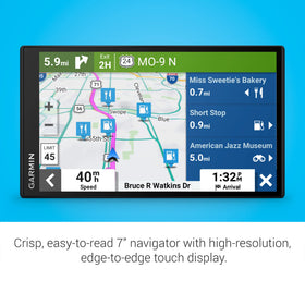 Garmin DriveSmart 76 live traffic updates can reduce delays on busy routes.
