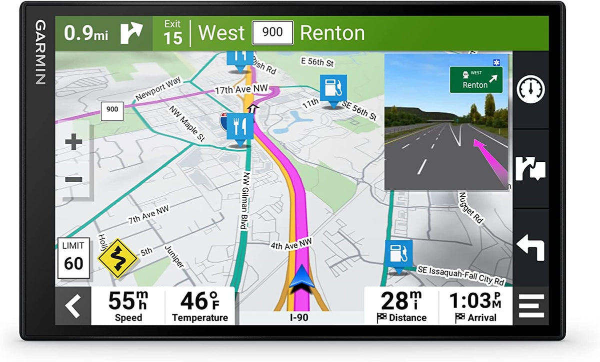 Garmin DriveSmart 86 with an 8-inch dual‑orientation display for clear navigation