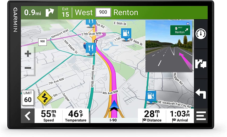Garmin DriveSmart 86 with an 8-inch dual‑orientation display for clear navigation
