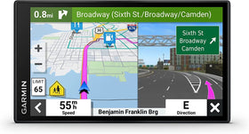 Garmin DriveSmart 66 EX 6-inch display provides clear navigation on the road.