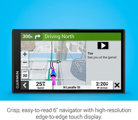 Garmin DriveSmart 66 EX lane guidance helps you stay in the correct lane.