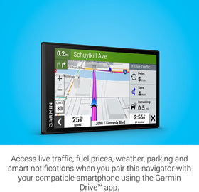 Garmin DriveSmart 66 EX North America maps stay up to date for reliable routing.