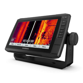 Garmin ECHOMAP 93sv 9-inch display shown for sunlight readability and navigation.
