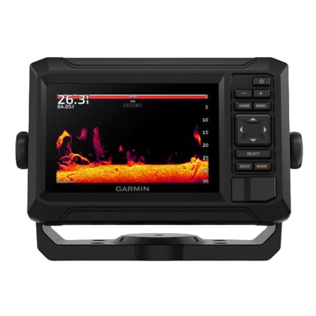 Garmin ECHOMAP UHD2 53CV display provides bright visibility for quick navigation.