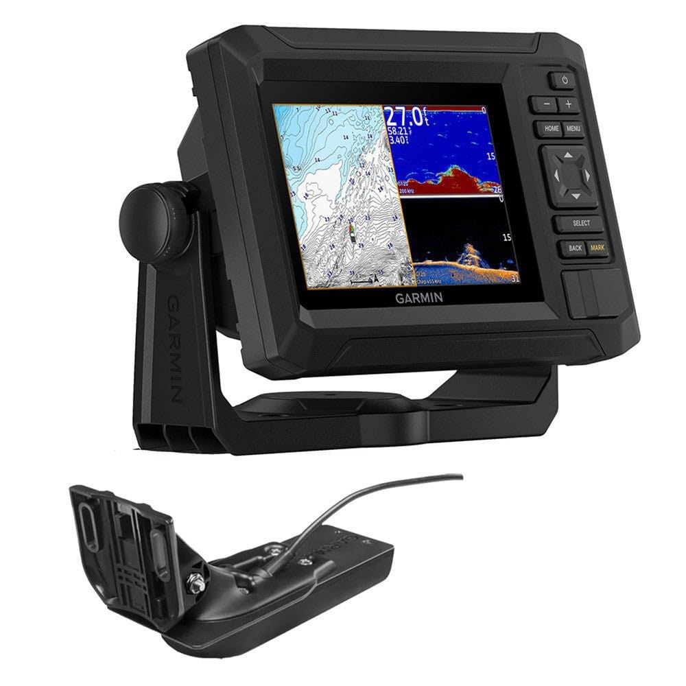 Garmin Echomap UHD2 54CV with GT20-TM transducer for precise coastal mapping and reliable fishfinding