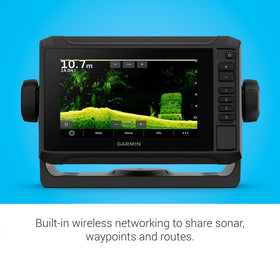 Garmin ECHOMAP UHD2 65sv with Force trolling motor integration enables seamless route following.