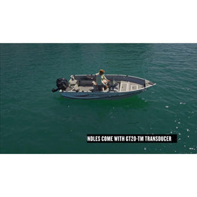 Garmin ECHOMAP UHD2 73CV GT20-TM transducer boosts sonar performance.