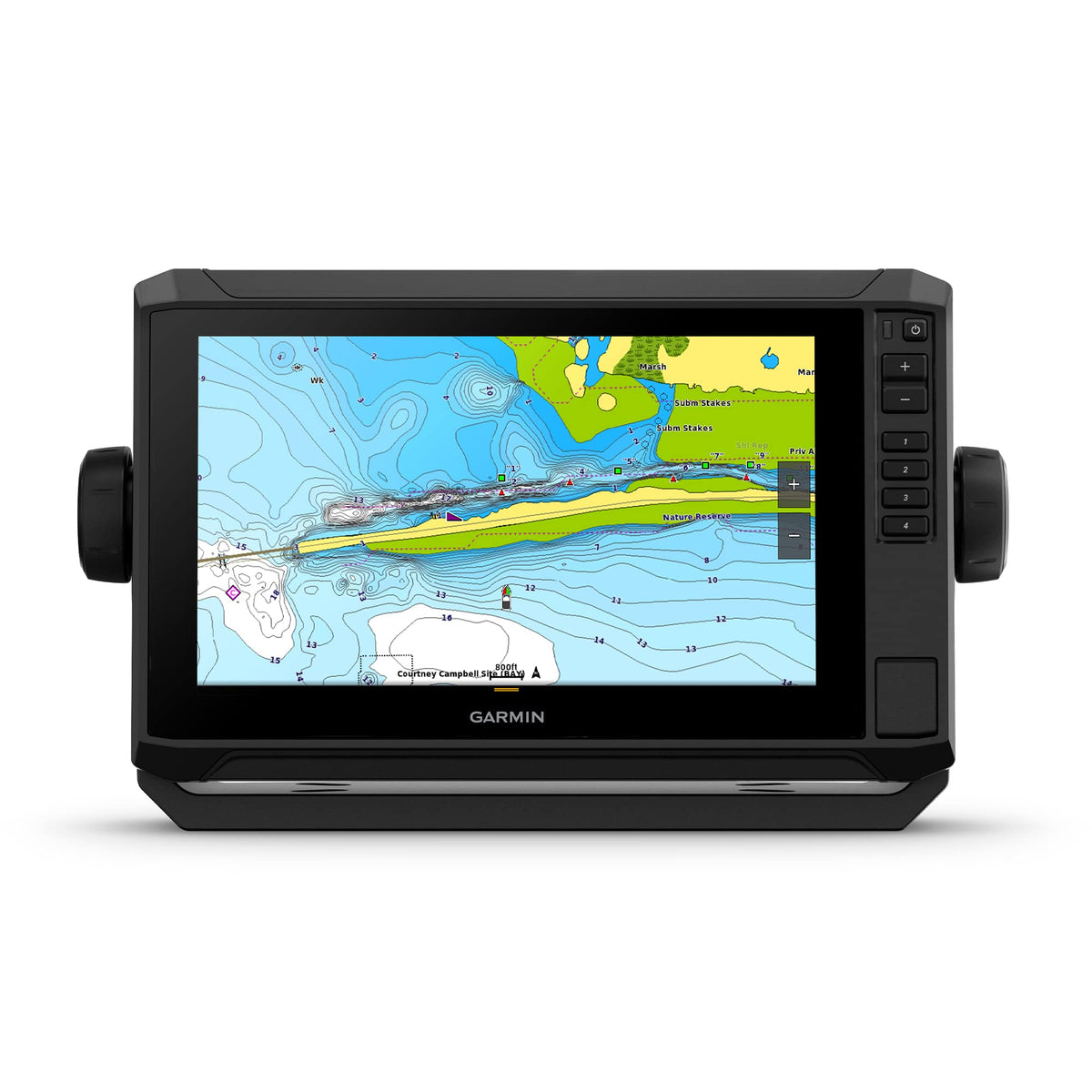 Garmin ECHOMAP UHD2 95sv ClearVü and SideVü sonar views for detailed underwater structure