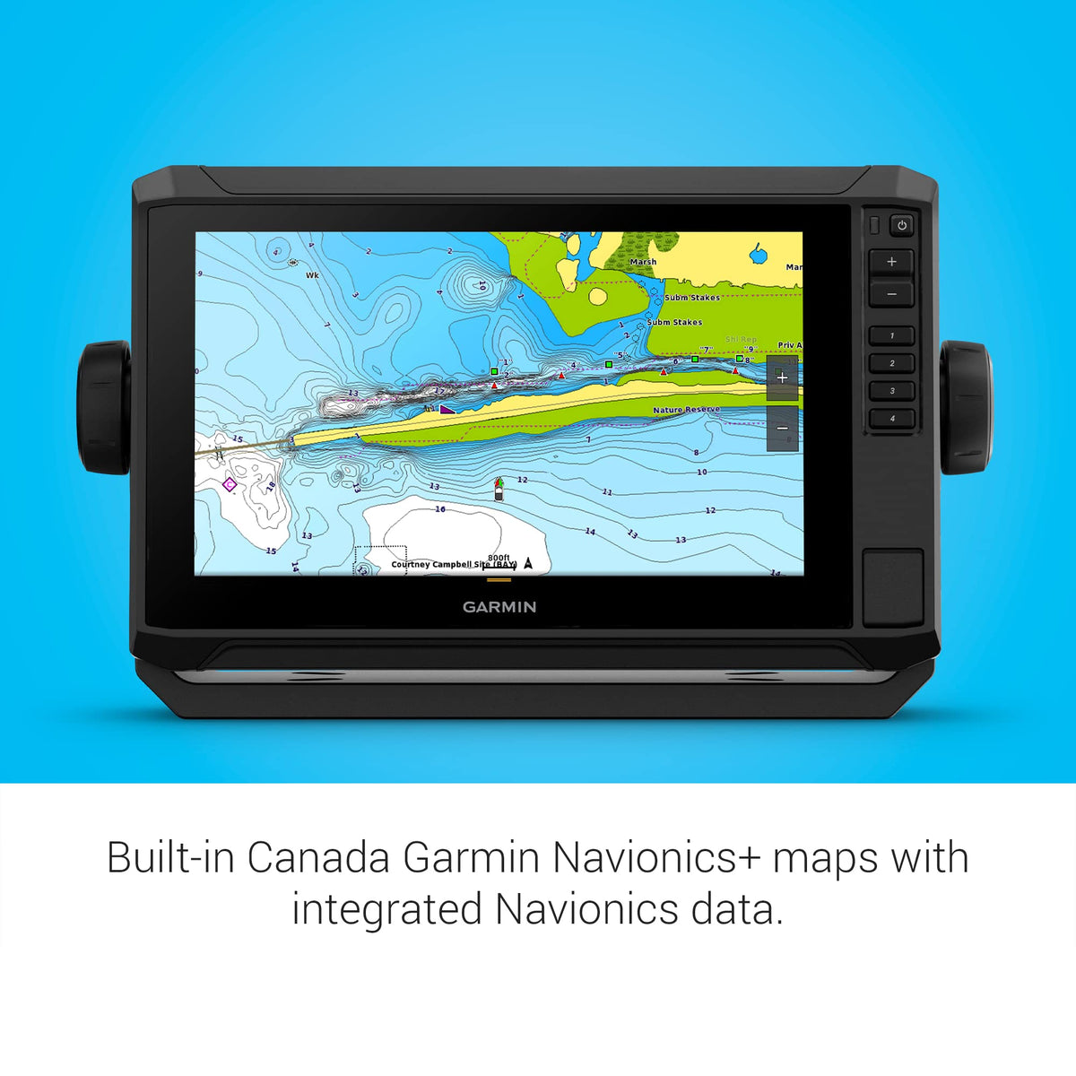 Garmin Echomap UHD2 ClearVü scanning sonar shows vivid underwater detail.