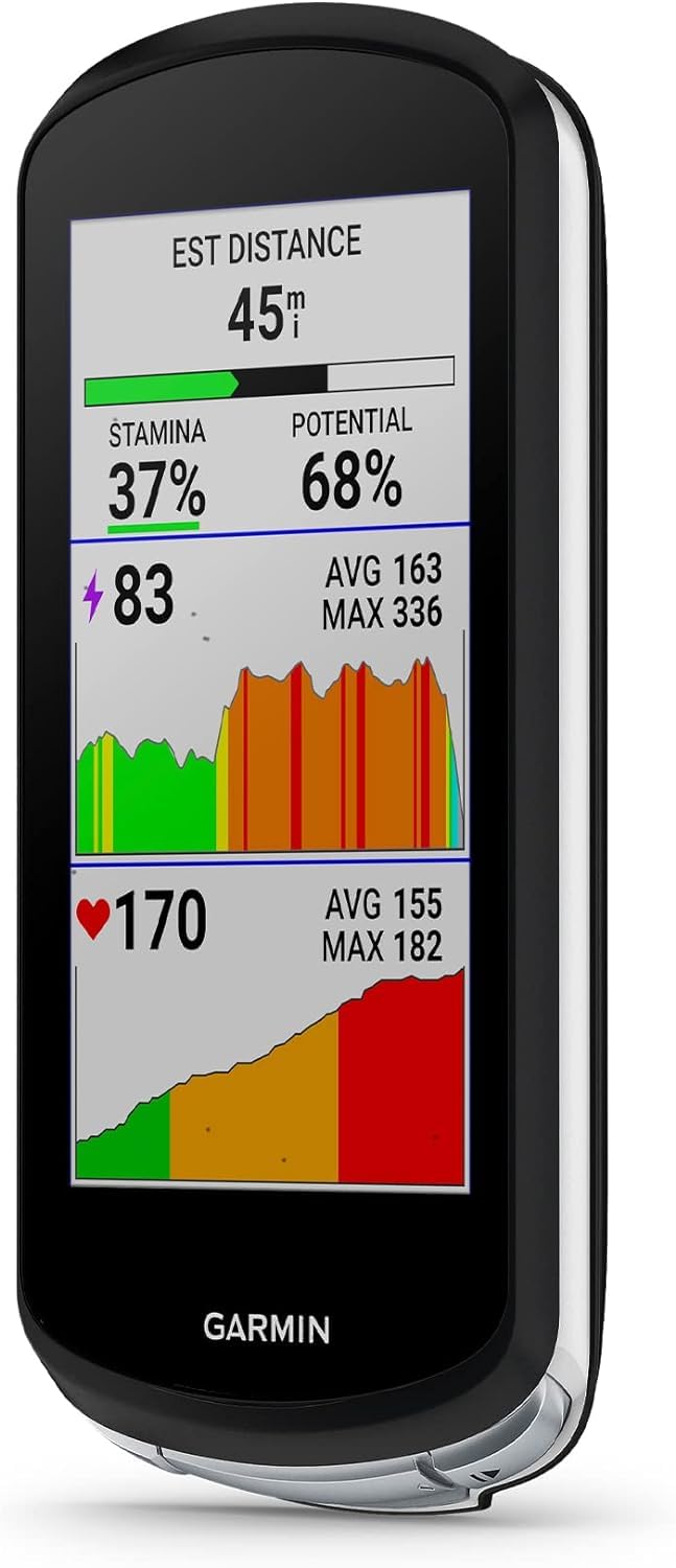 Garmin Edge 1040 displaying multi-band GNSS coverage for accurate navigation on tough terrain